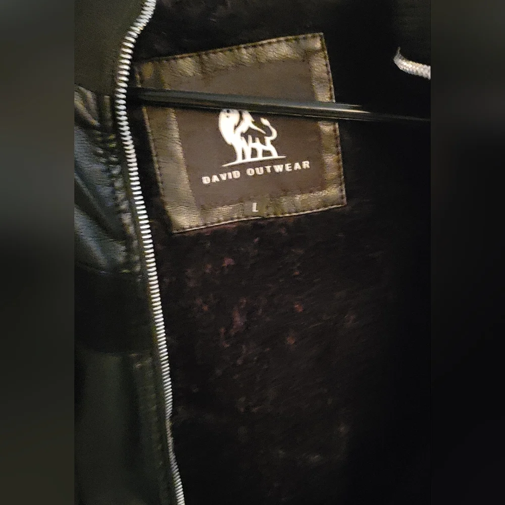 David Outware Black Titan leather jacket - Picture 3 of 3